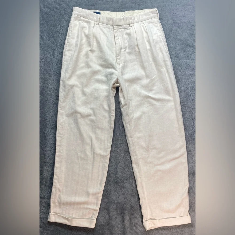 NWT English Laundry Chino Pants Mens 38x29 Beige Straight Fit Slash Pockets